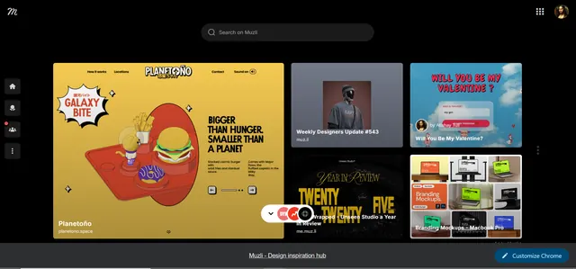 Valentine project featured on Muzli